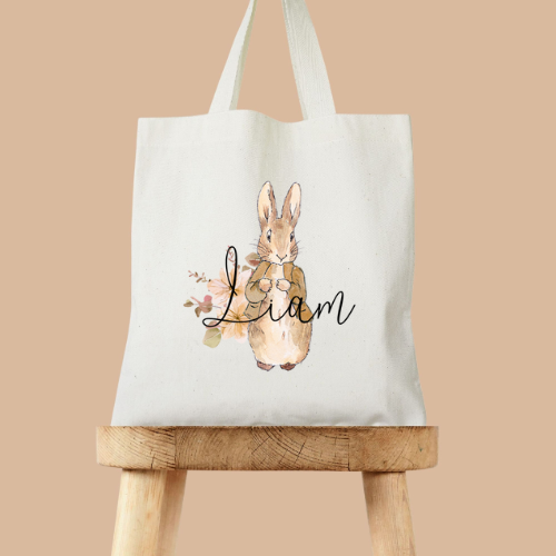 mulepose med navn, mulepose med trk, personlig mulepose, taske med navn,